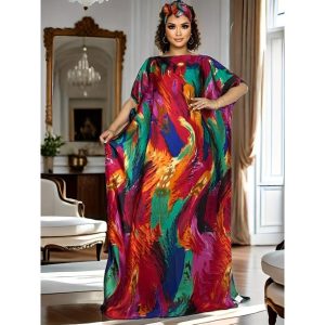2pcs Long Robe And Scarf-Headscarf + Clothes